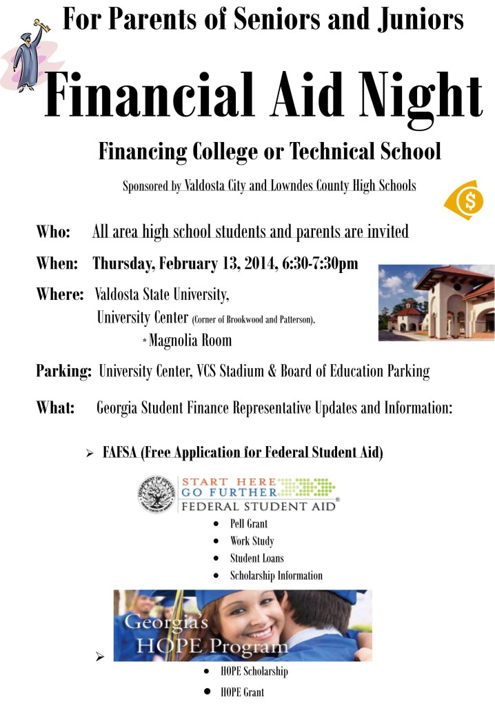 Financial Aid Information Night at VSU For Local High School ...