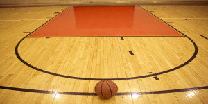 basketball and court