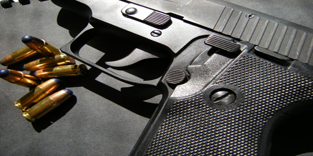gun and ammo closeup