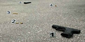 gun shells crime scene