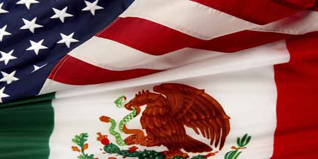 us-and-mexican-flags