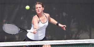 Freshman Moriah Hibbard joined Jessica Tuggle for her third doubles win of the year on Tuesday