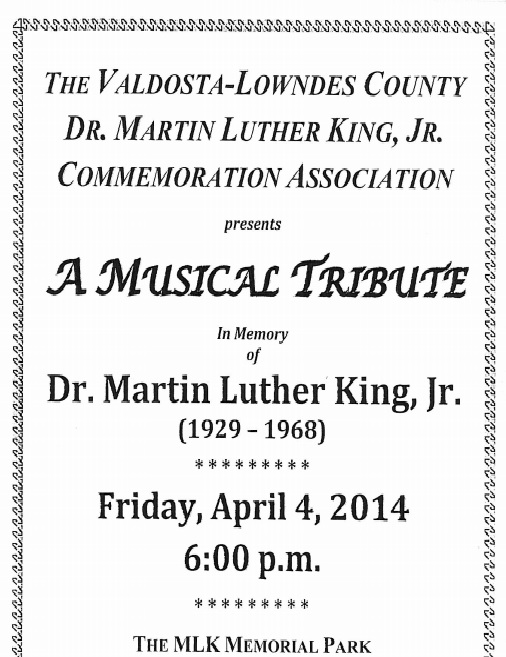 Martin Luther King Musical Tribute