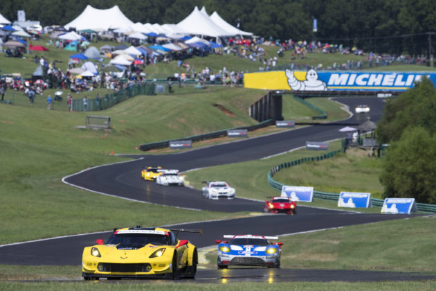 Corvette Racing; Virginia International Raceway in Danville, Virginia; August 26-28, 2016; C7.R #3 driven by Jan Magnussen and Antonio Garcia; C7.R #4 driven by Oliver Gavin and Tommy Milner (Richard Prince/Chevrolet photo).