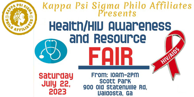 Kappa Psi Sigma to host Health/HIV Awareness, Community Resource Fair -  Valdosta Today