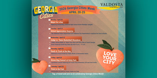 Georgia Cities Week Events Announced in Valdosta