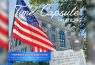 Time capsule unveiling with American flag