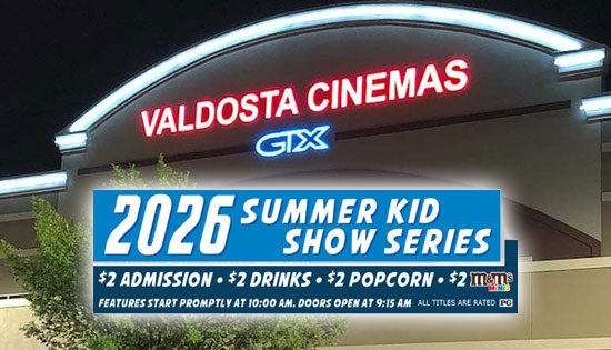 Valdosta Cinemas 2026 Summer Kid Show Series.
